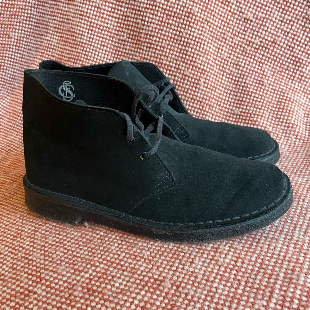 Clarks Originals Desert Boot Black Suede